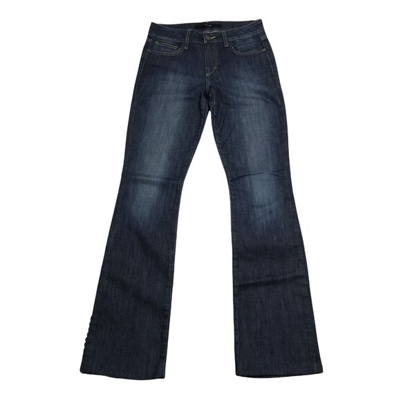 Joe's Jeans Curvy Bootcut Mona Dark Wash Mid Rise Womens Size 27 x 32.5(Altered) - Picture 2 of 7